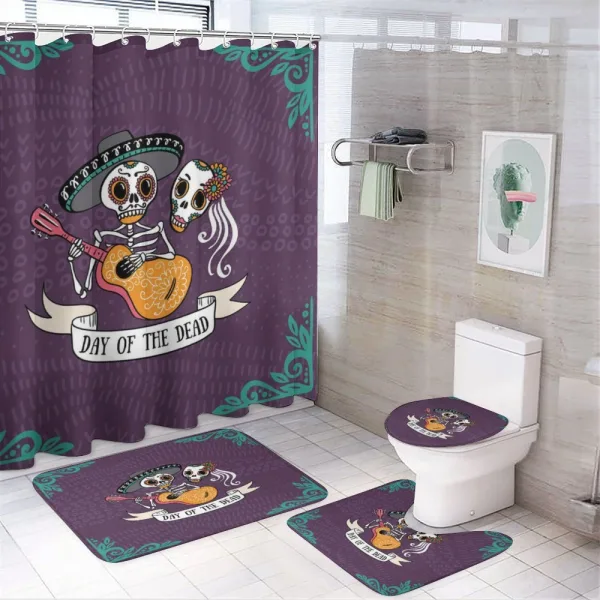 Music Performance on a shower curtain