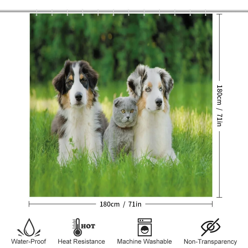 Puppy Family in Garden — Detail 2