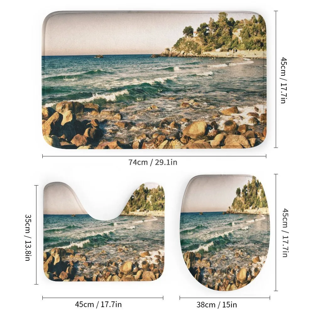 Rocky Coast Summer Sunset — Detail 1