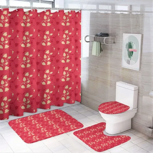 Spring Essential Wild Flora on a shower curtain