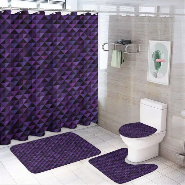 Squares and Triangles on a shower curtain