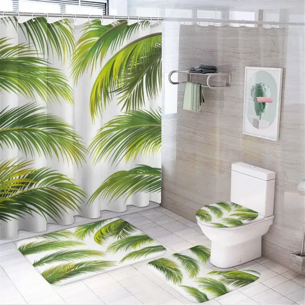 Summer Botany Lush on a shower curtain