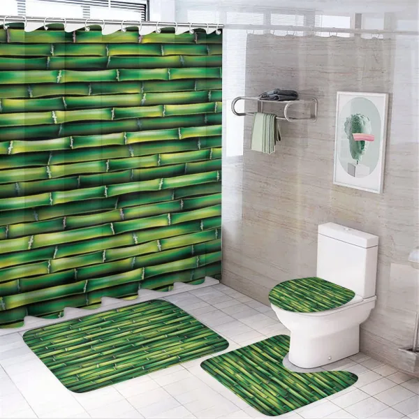 Tree Stems Spa on a shower curtain
