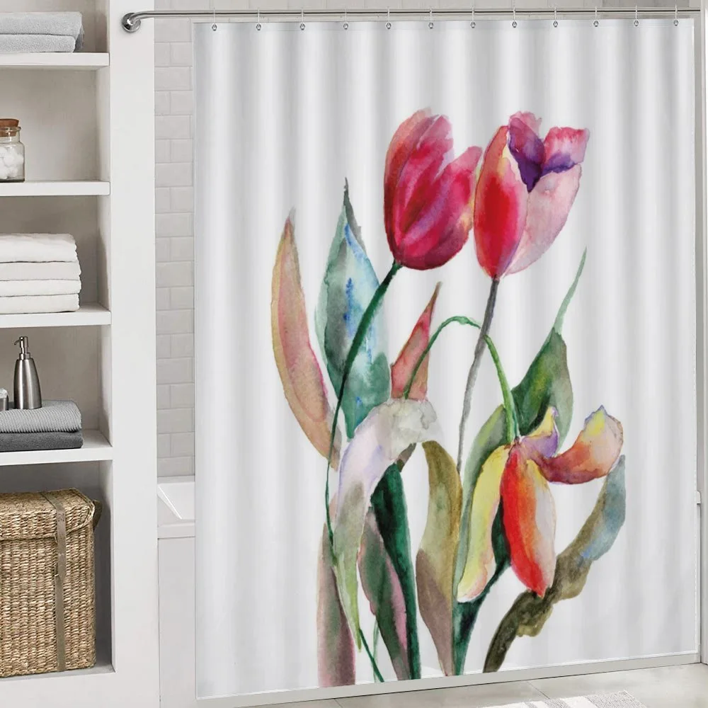 Watercolor Tulip Flowers — Detail 4