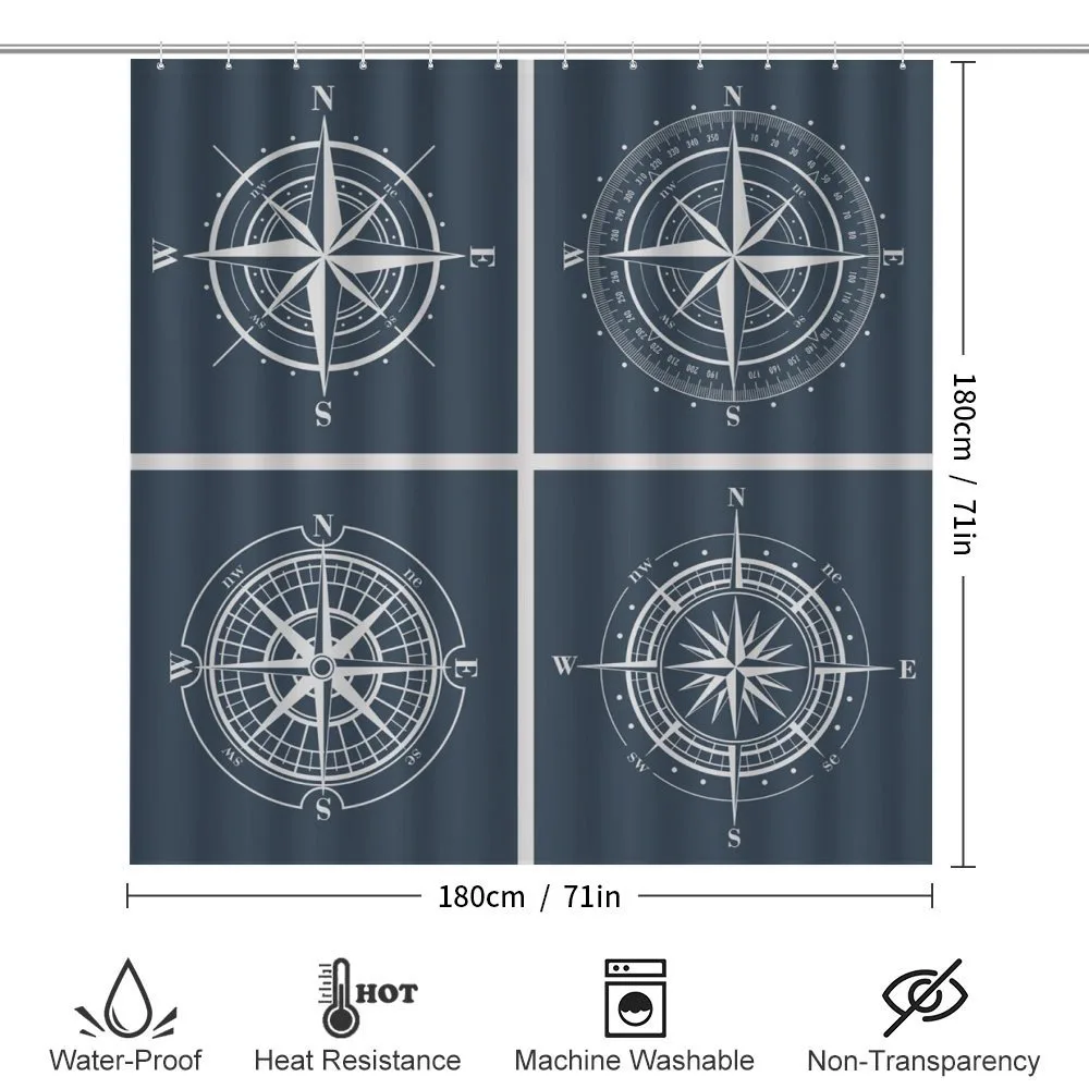 White Compass Design — Detail 2