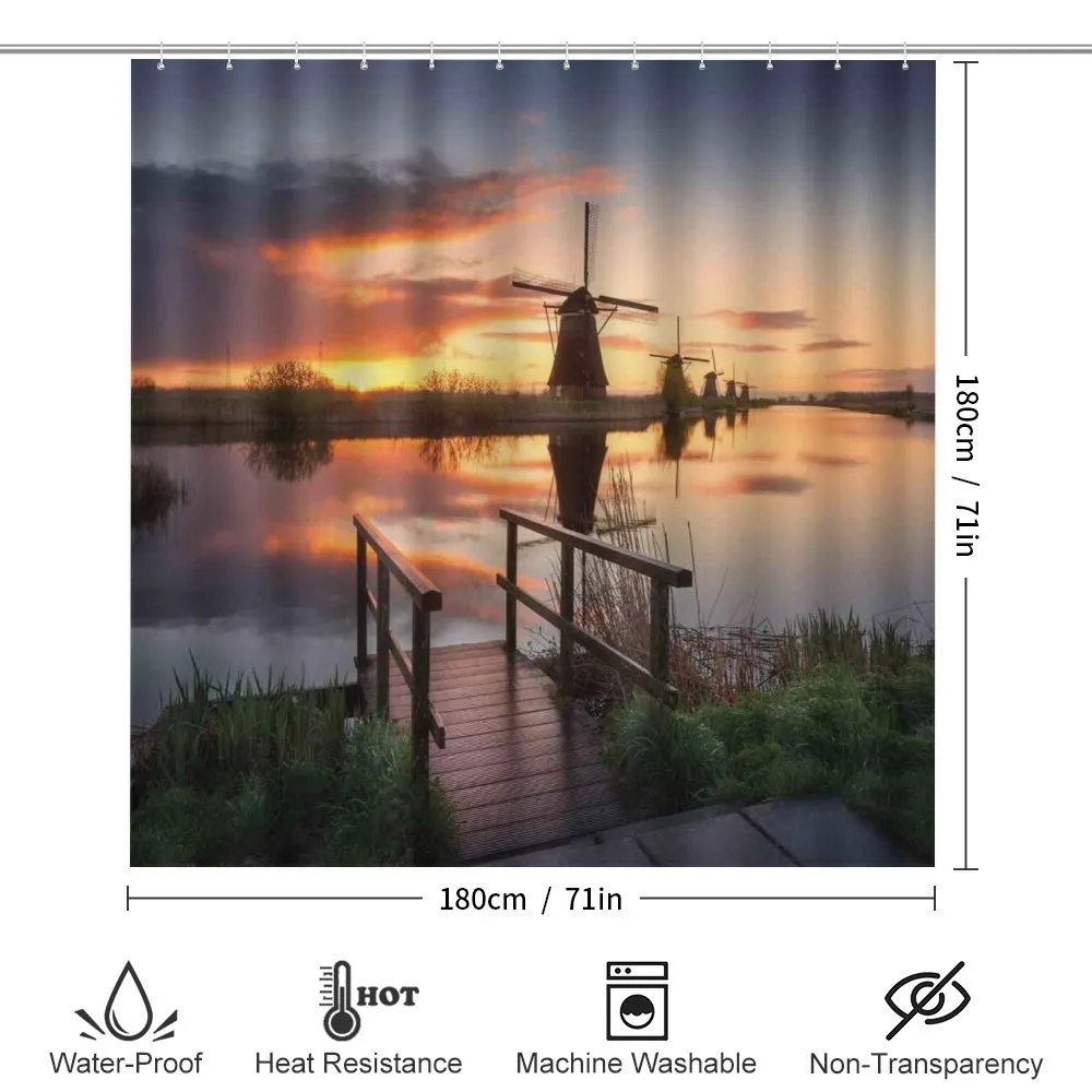 Dutch Windmill River — Detail 2