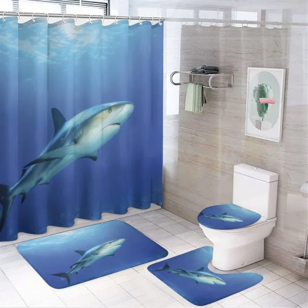 Exotic Dreamy Ocean Life on a shower curtain