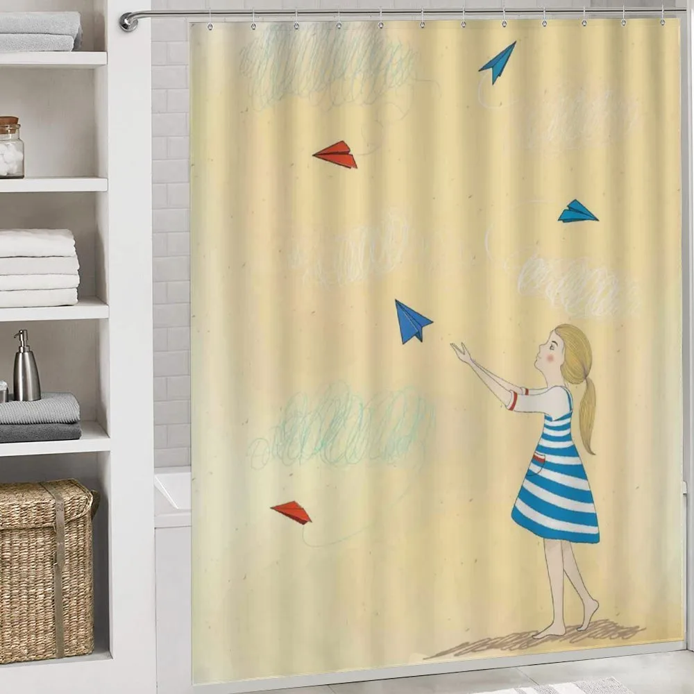 Girl with Paper Planes — Detail 4