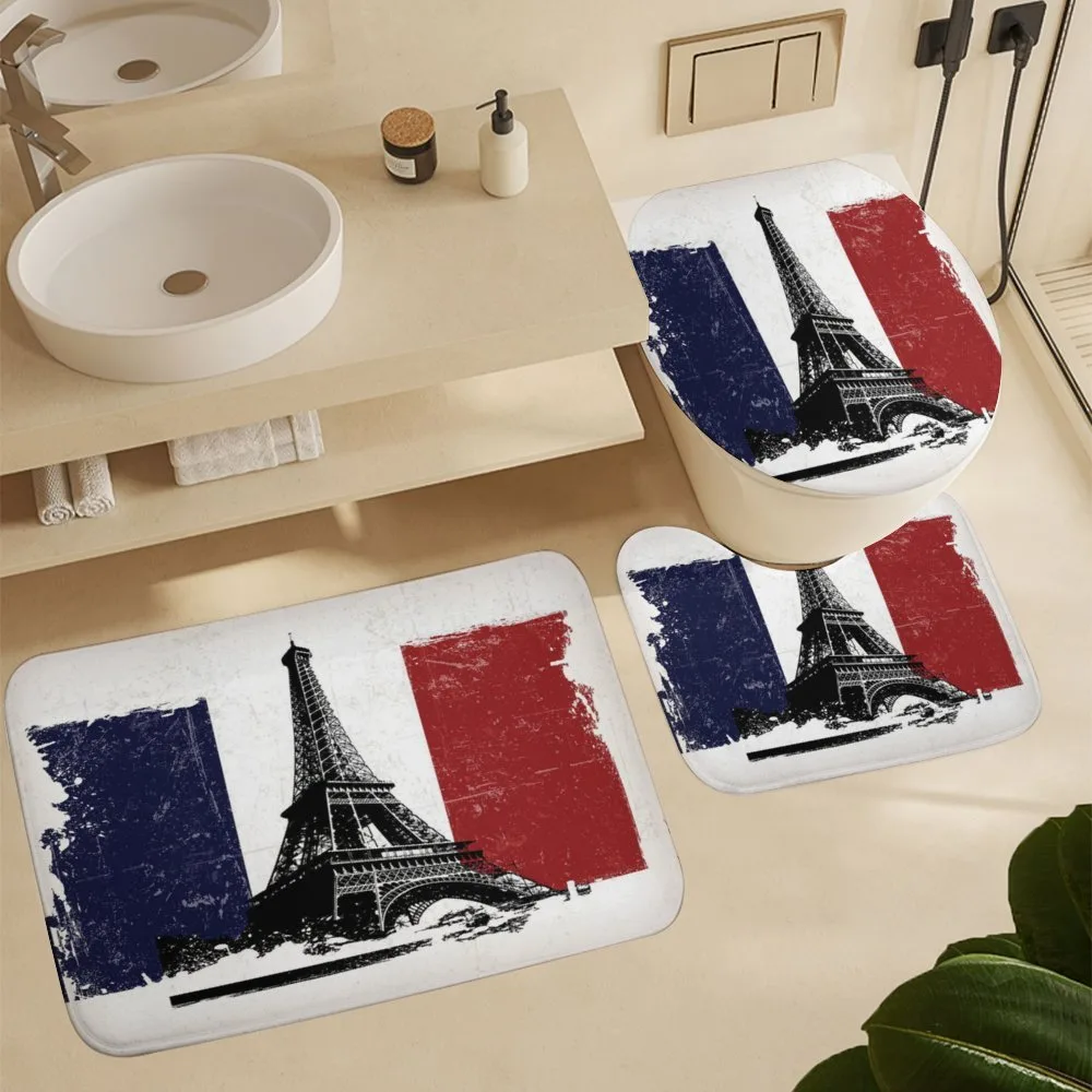 Grunge Flag Eiffel Tower — Detail 5