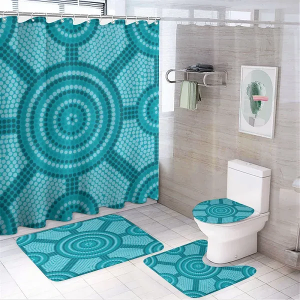 Native Art on a shower curtain