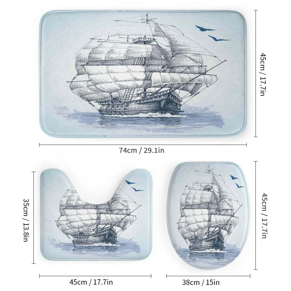 Old Ship at Sea — Detail 1