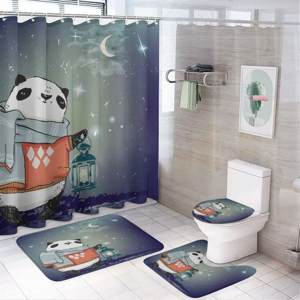 Panda Bear Winter Night — Your design