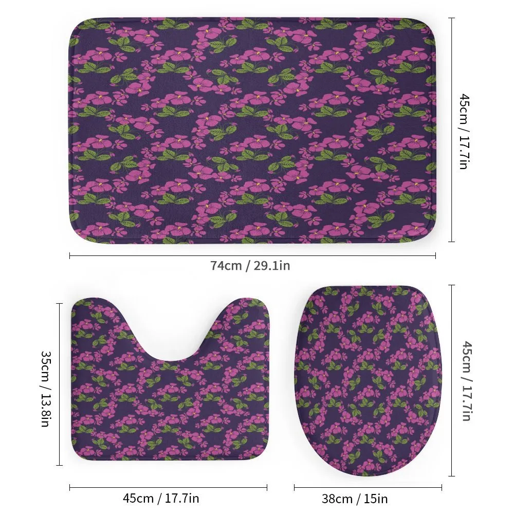 Retro Style Violet Flora — Detail 1