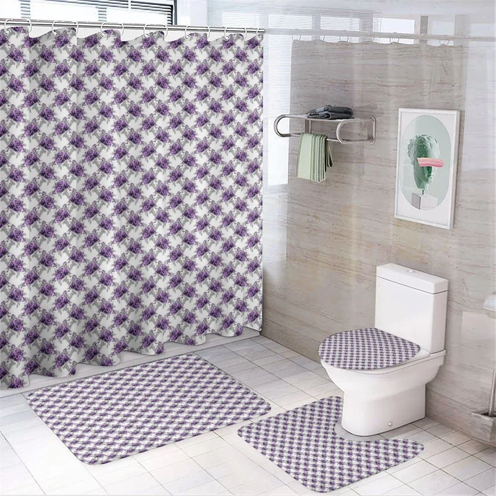 Romantic Violet Rose Blooms — Your design