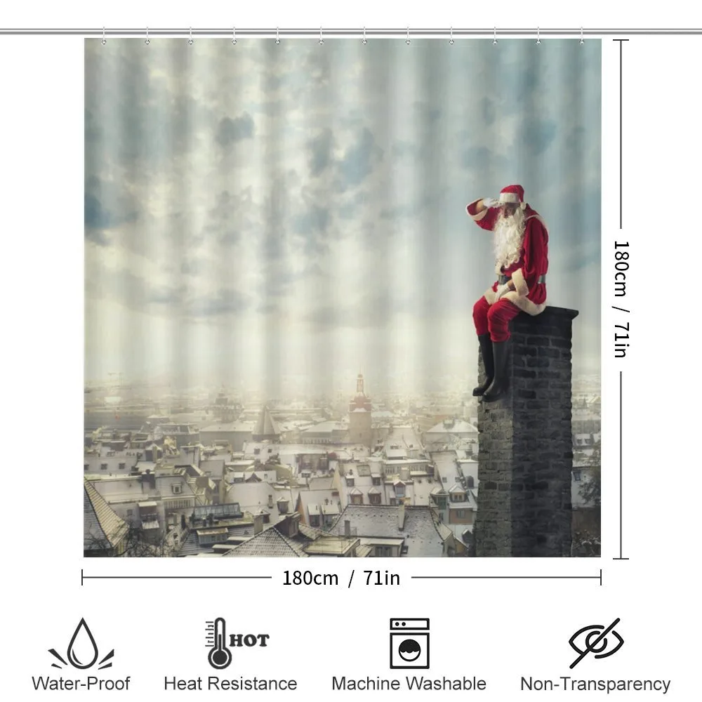 Santa Sits on Chimney — Detail 2