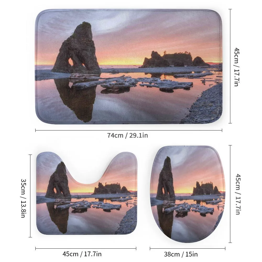 Sunset Sea Stacks Beach — Detail 1