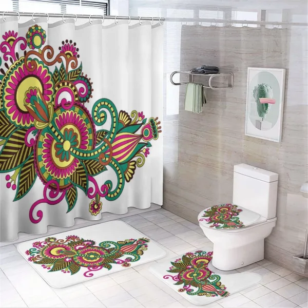 Traditional Slav Design on a shower curtain