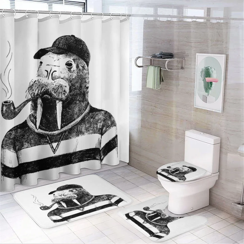 Walrus with Pipe Sketch — Your design