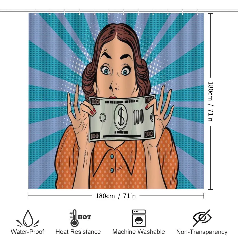 Woman Holding Dollar Bill — Detail 2