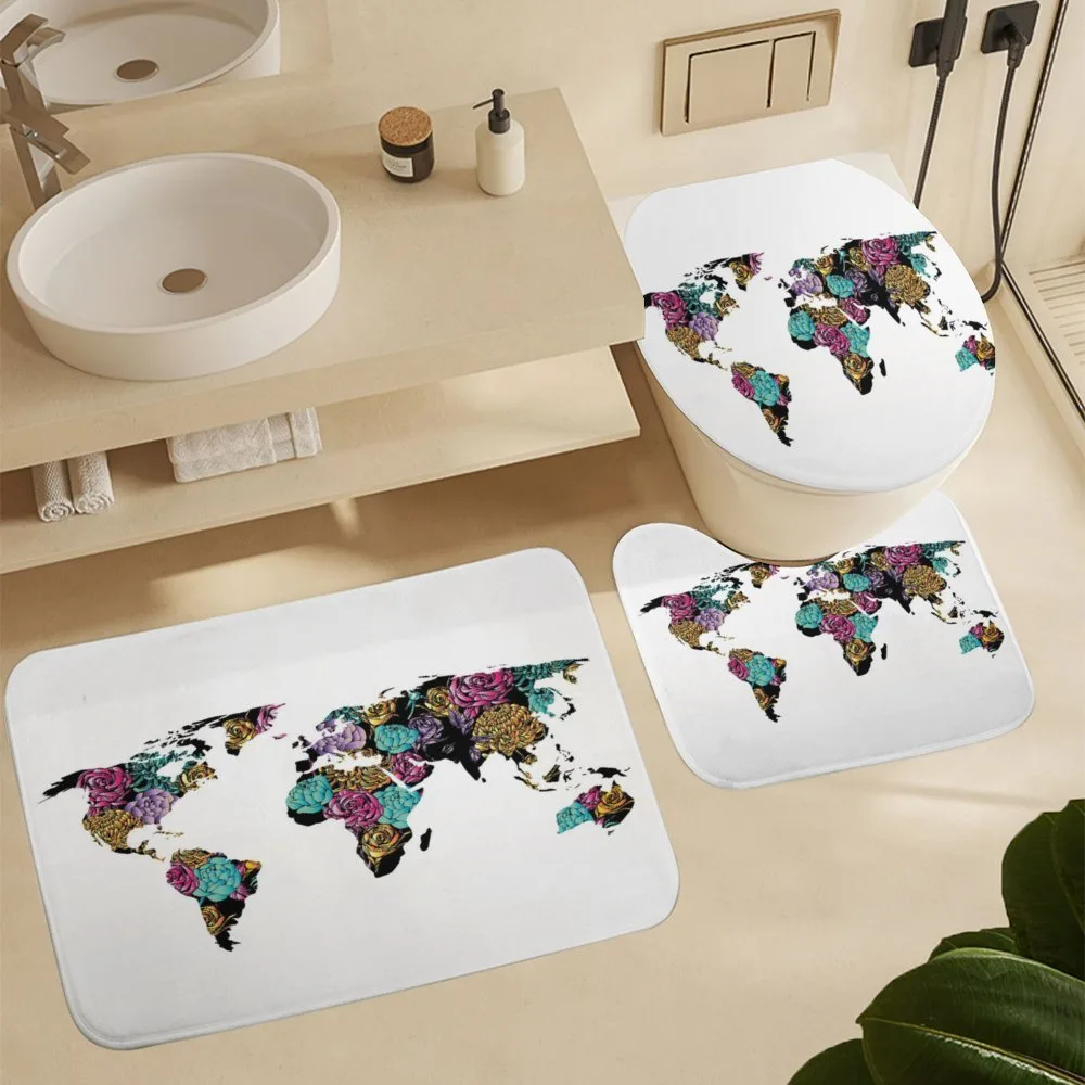 World Map Flowers — Detail 5