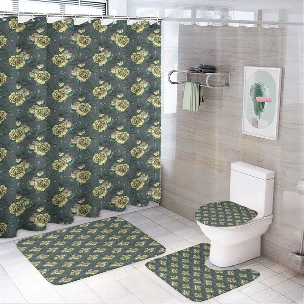 Yellow Tone Roses on Grey — Your design