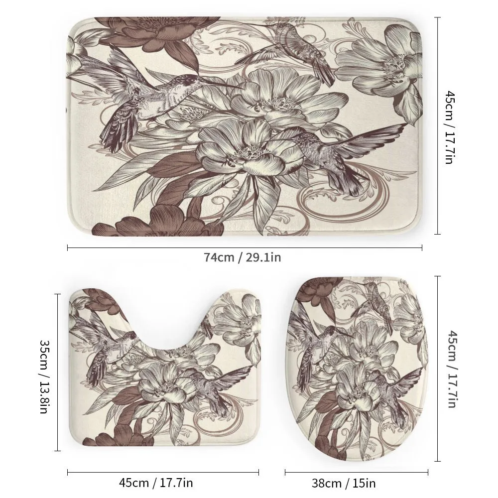 Bird Flowers Pattern — Detail 1