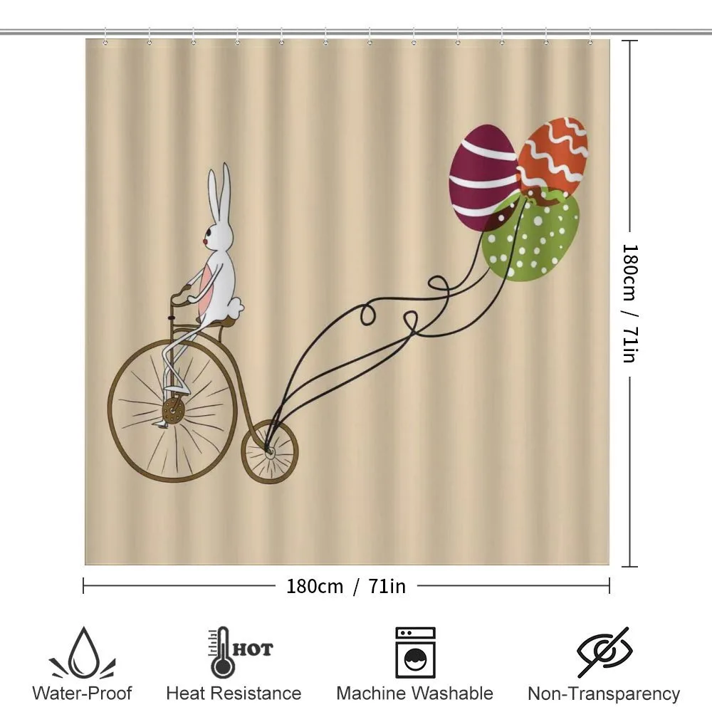 Bunny on Bike Egg Balloons — Detail 2