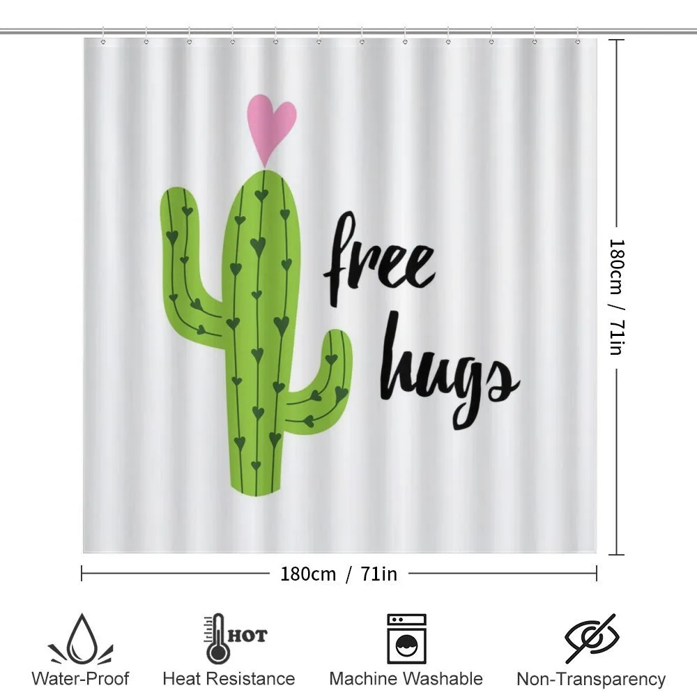 Cactus with Free Hug Words — Detail 2