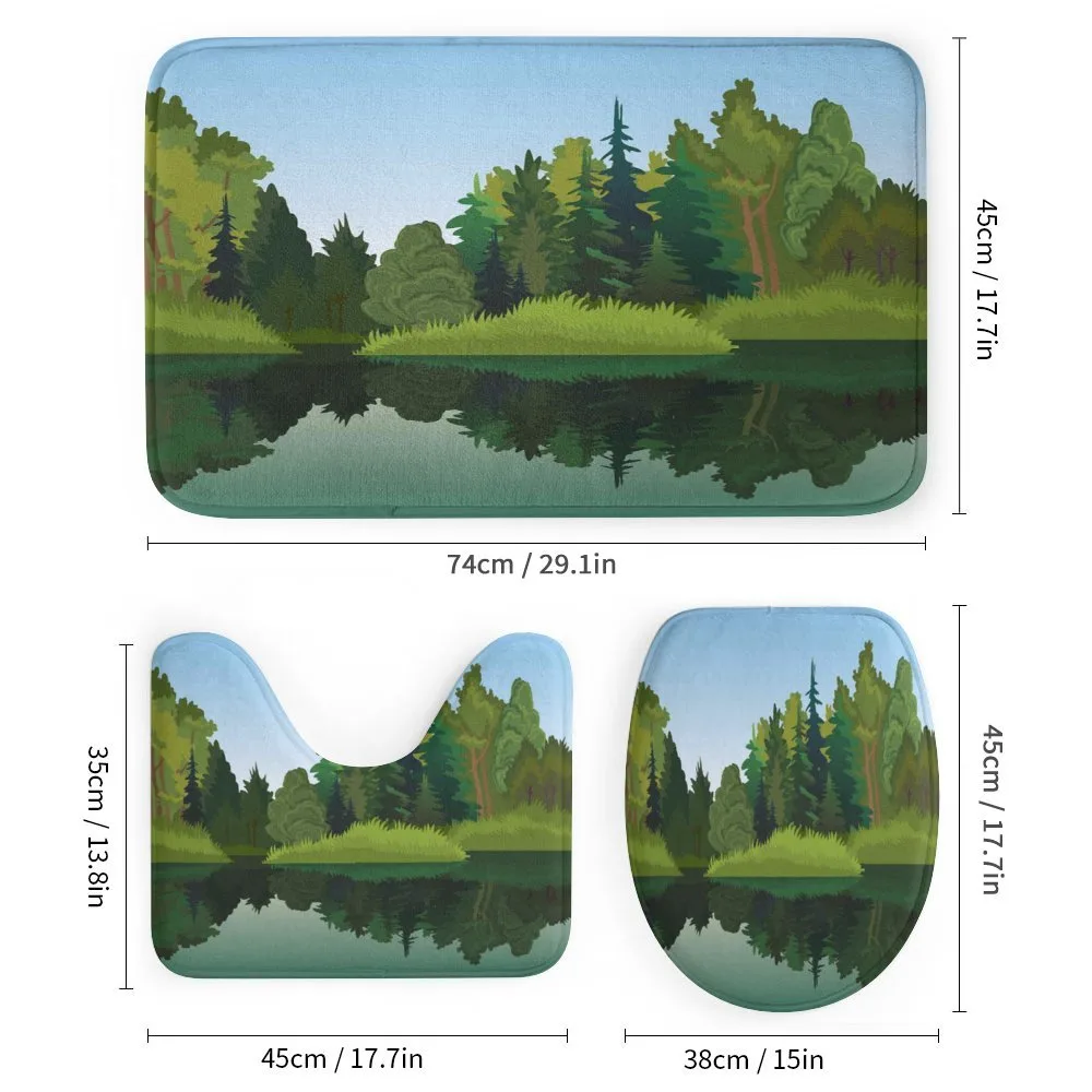 Calm Trees on Pure Lake — Detail 1