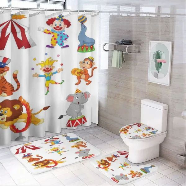 Circus Wild Animals on a shower curtain