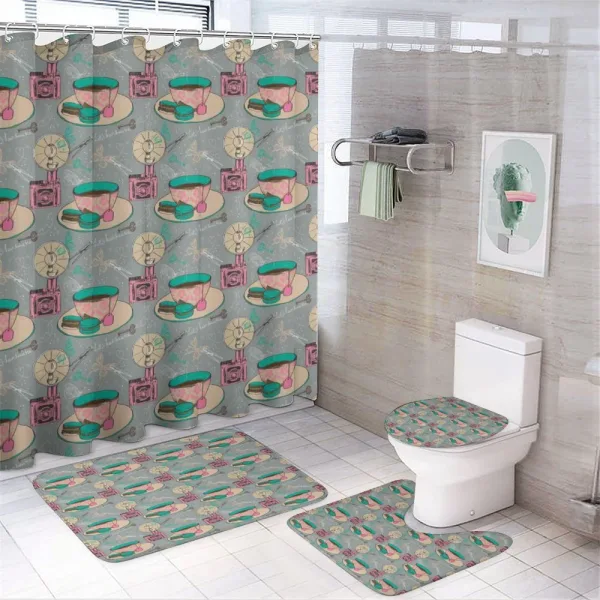 Classic Feminine Theme on a shower curtain