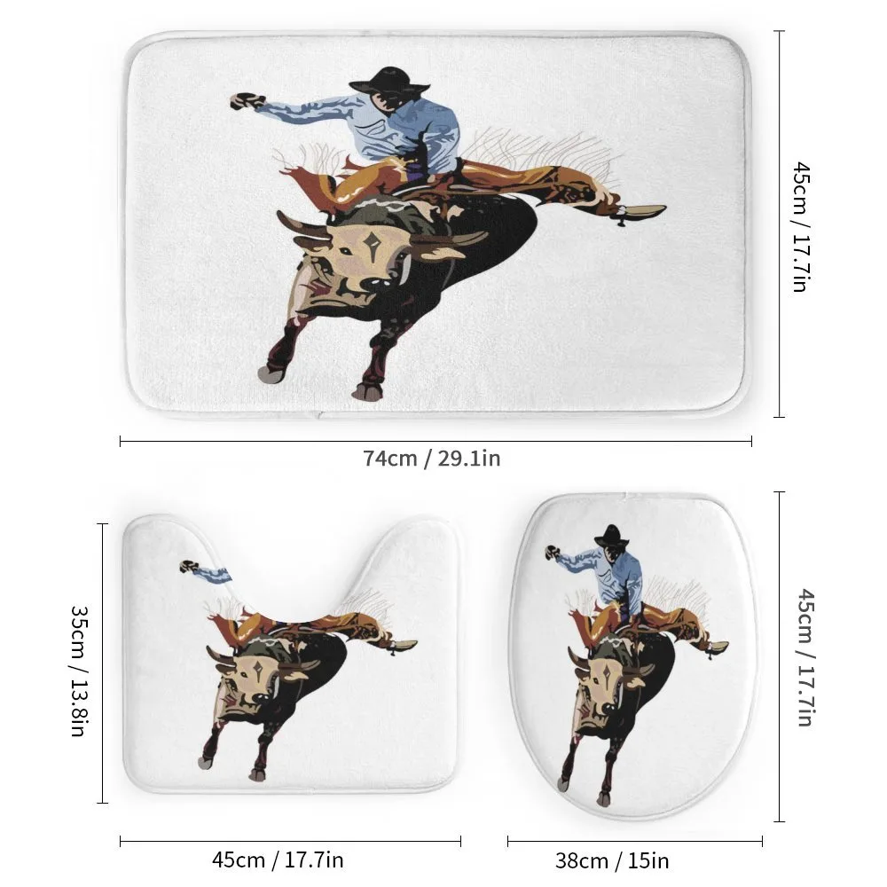 Cowboy Bucking Bull Western — Detail 1
