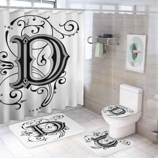 D Medieval Art on a shower curtain