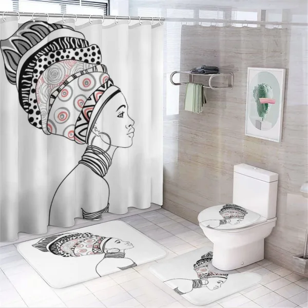 Exotic Safari Boho Folk on a shower curtain