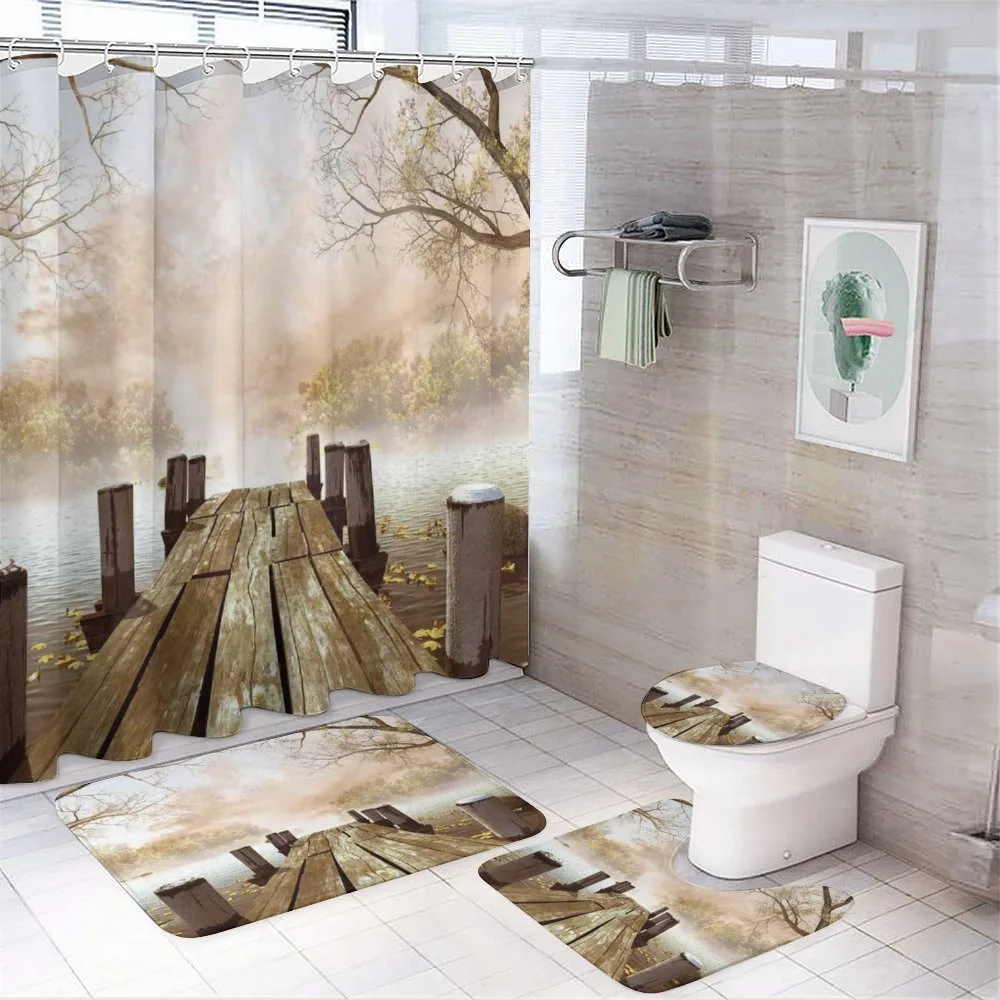 Fall Lake in Forest — Your design