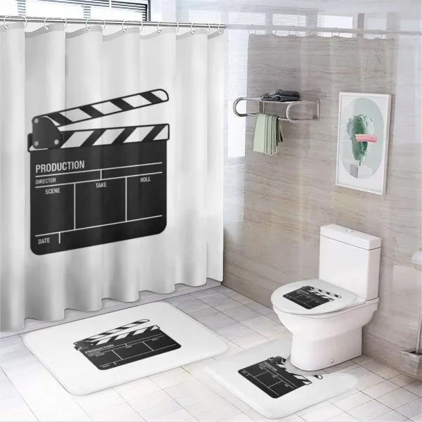 Film and Video Industry on a shower curtain