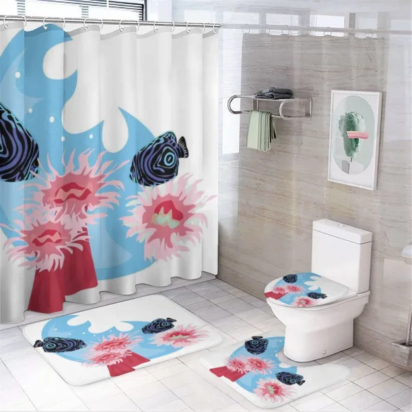 Fish Cartoon on a shower curtain