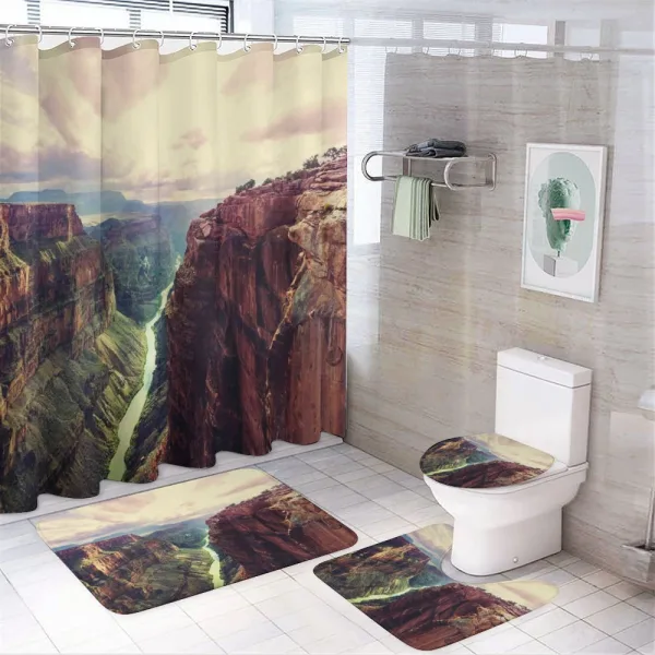 Grand Canyon River on a shower curtain