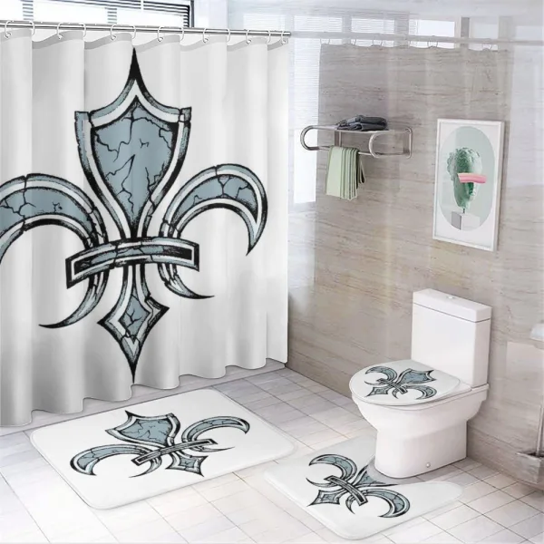 Grunge Renaissance on a shower curtain