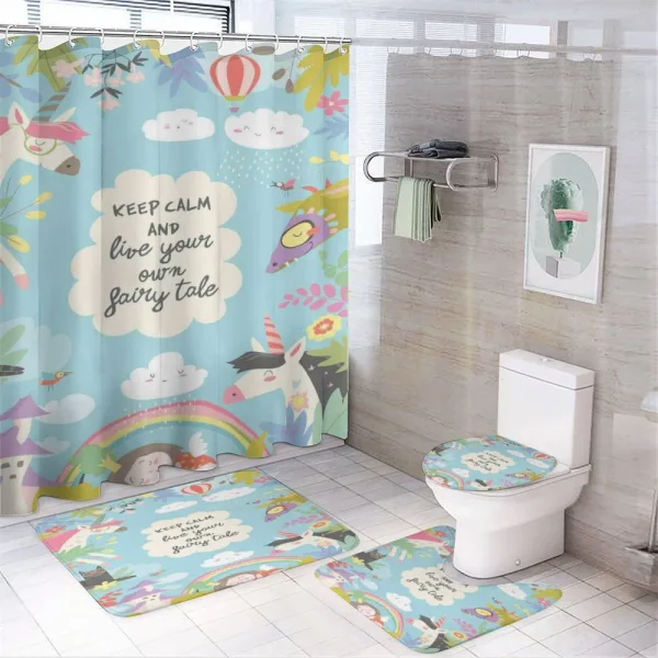 Keep Calm Fairytale on a shower curtain