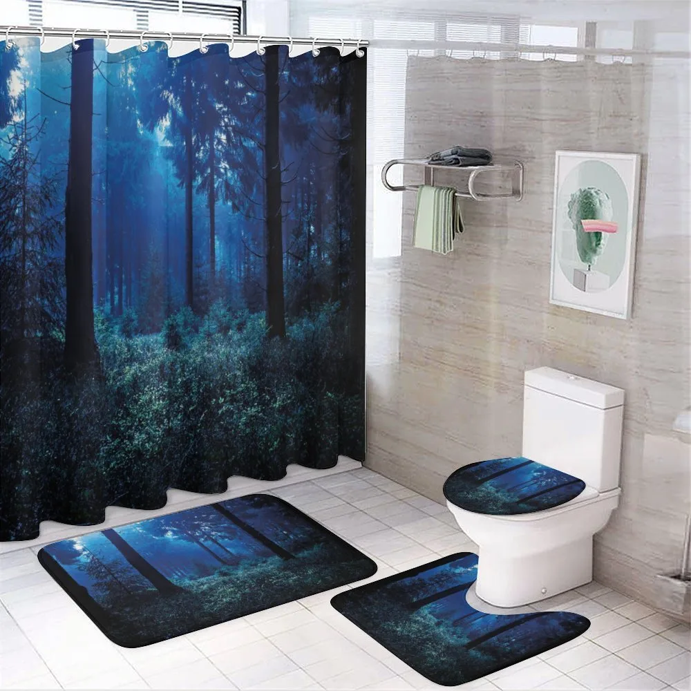 Misty Fall Nature Scenery — Your design
