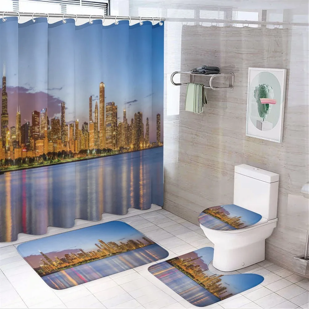 Night Panorama Skyline — Your design