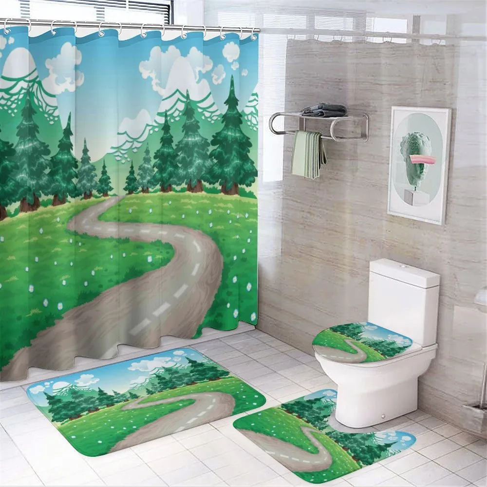 Pathway Among Pine Trees — Your design