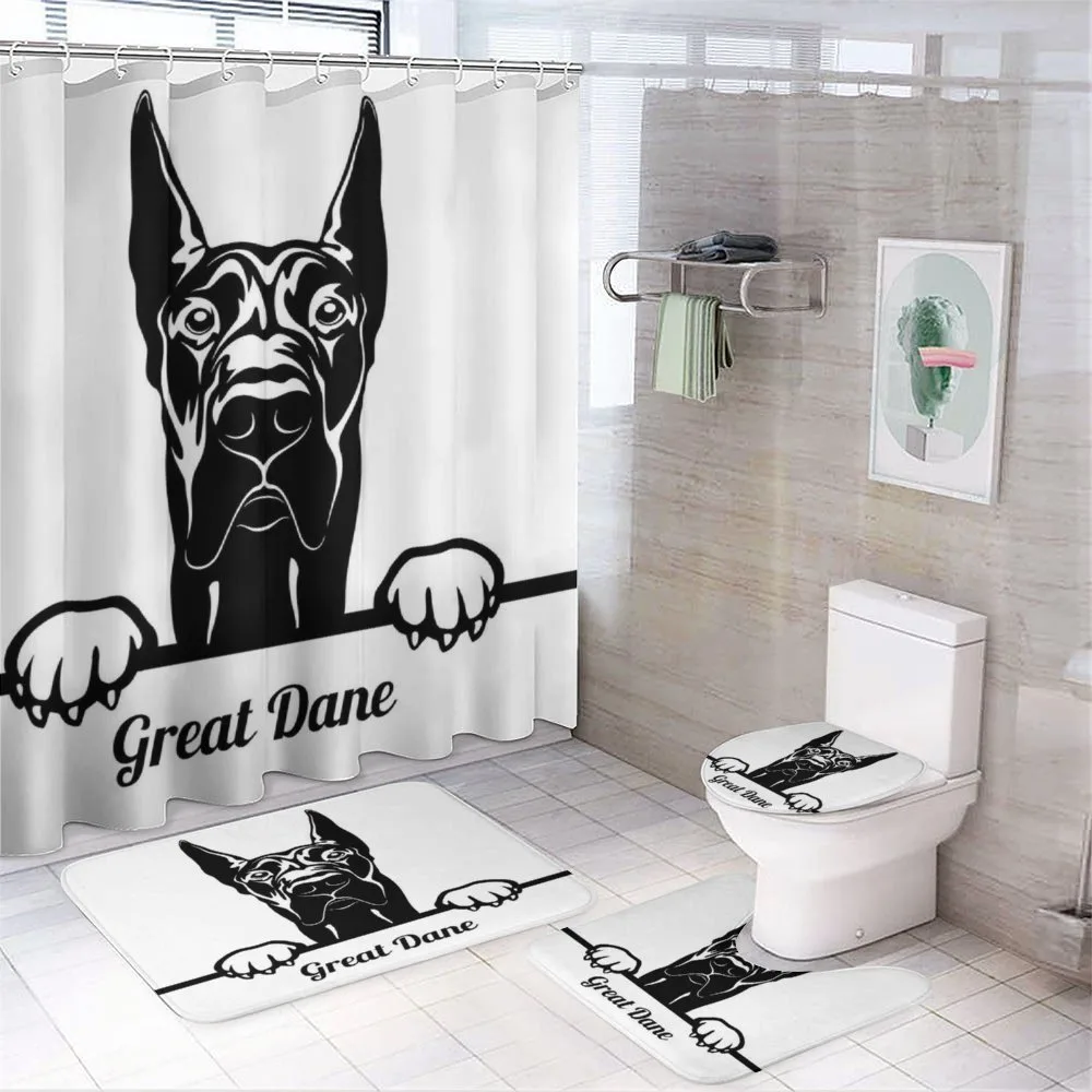 Peeking Big Breed Dog — Your design