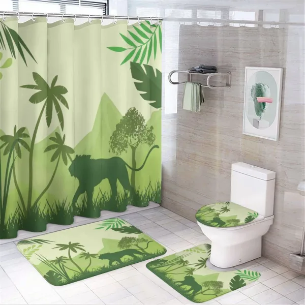 Savannah Flora Fauna on a shower curtain