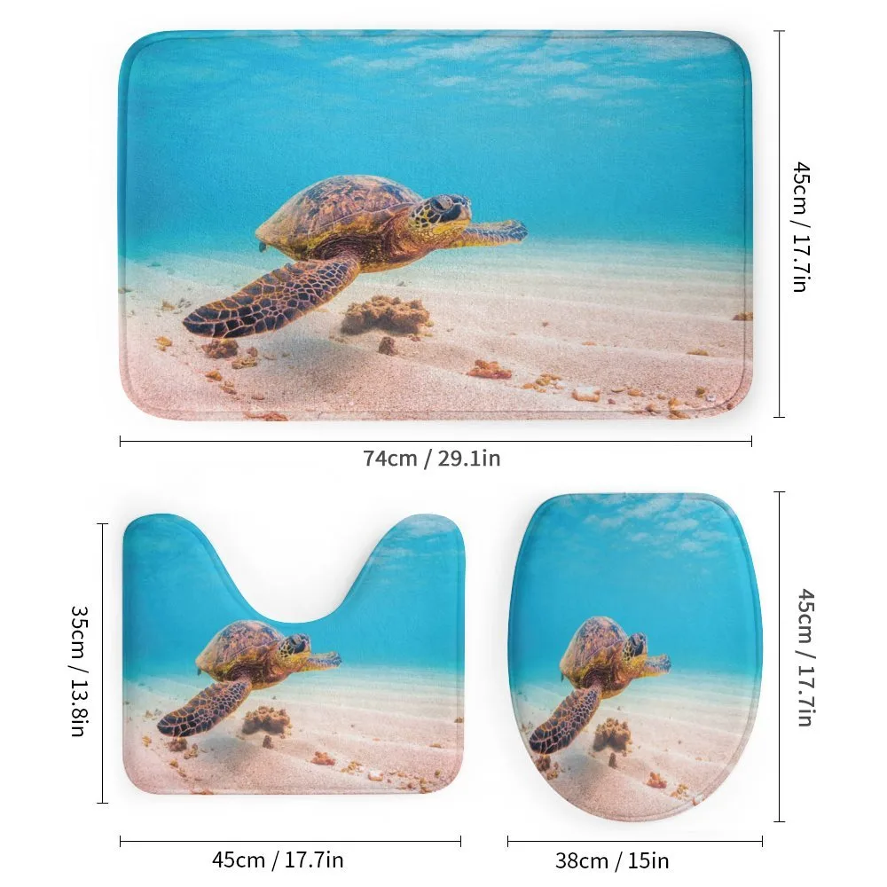 Sea Turtle Underwater — Detail 1