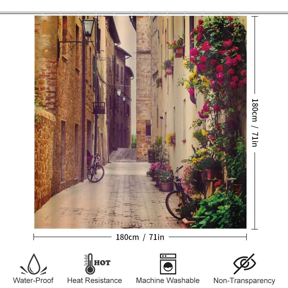 Street in Italy Flowers — Detail 2