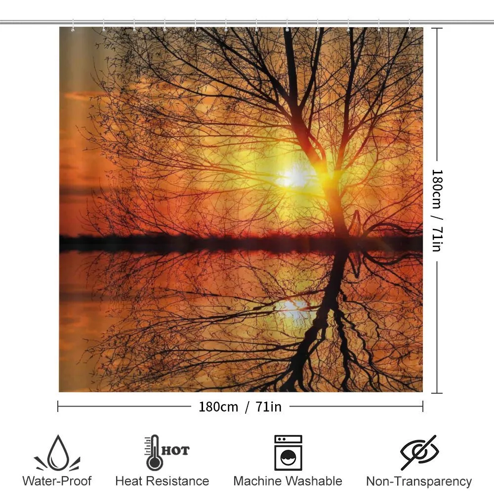 Sunset View with Trees — Detail 2
