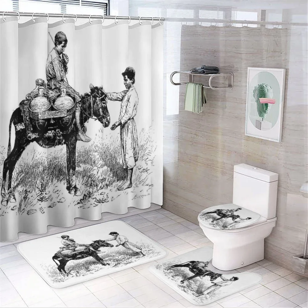 Water Carrier Vintage Sketch — Your design