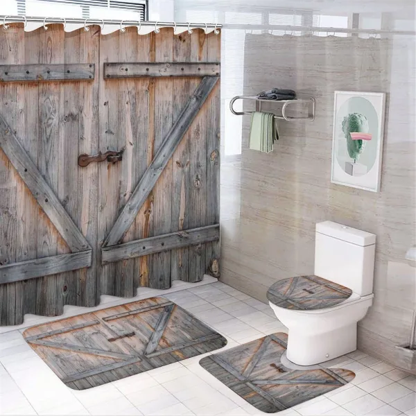 American Country Style on a shower curtain